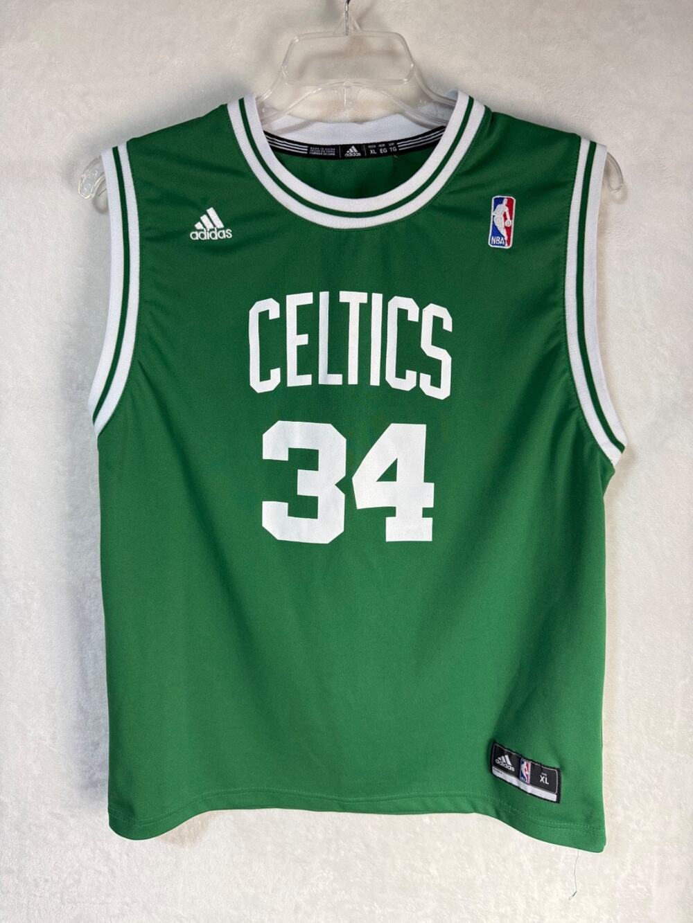 Adidas NBA Boston Celtics Paul Pierce 34 Green Jersey Size Youth XL